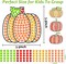 6 Pcs Fall Craft DIY Diamond Suncatcher Pumpkin Shape Art Crafts Suncatcher Kits for Kids, Fall Catcher Diamond Painting Kits for Kids Girls Boys